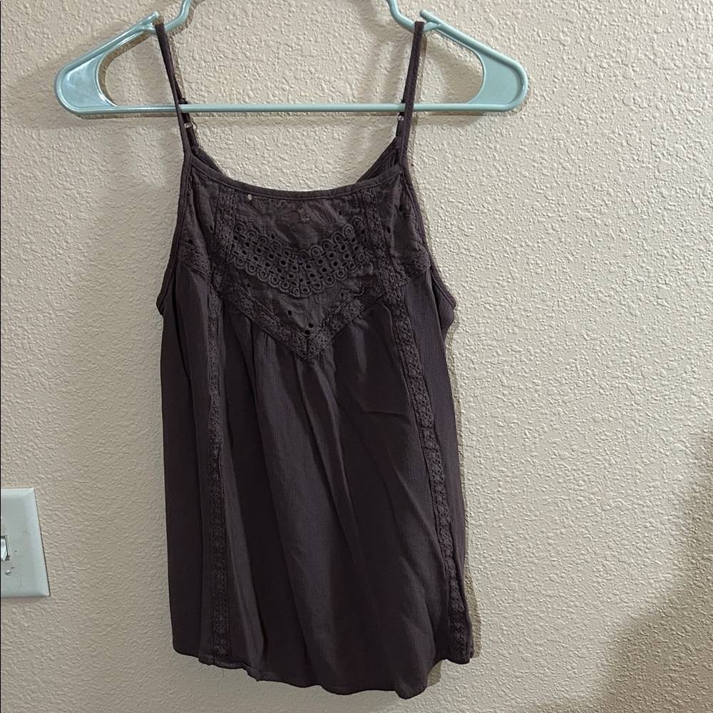 Maurice’s Purple Lace Detail Tank Top